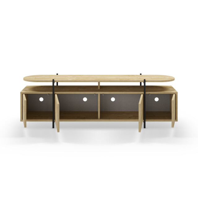 CaliCosy Tv-meubel 4 deuren en metalen poten l160 cm hinoa 2937375 large