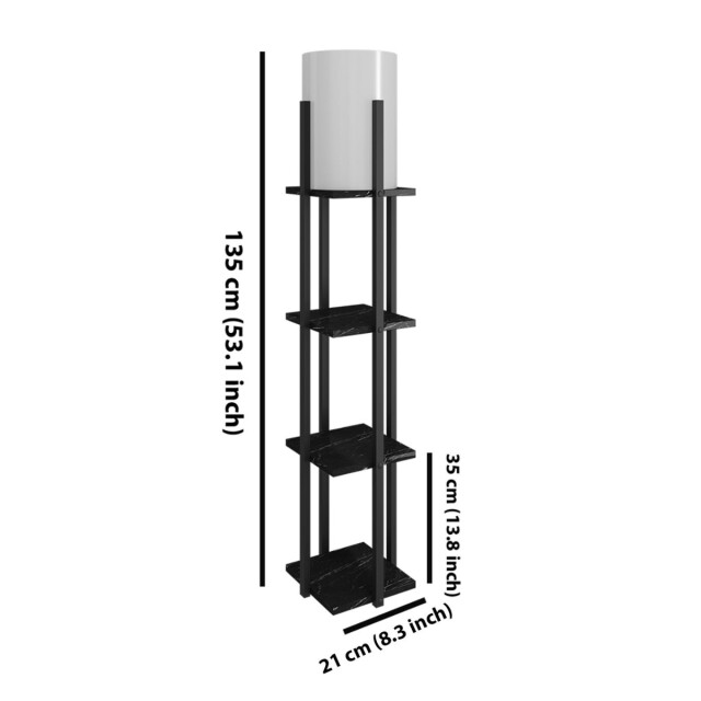 CaliCosy Lamp met 3 vierkante planken h135 cm nora 3042262 large