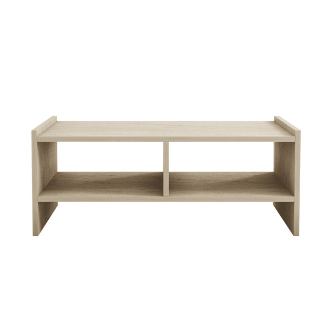CaliCosy Salontafel met 2 open nissen, travertin decor l90 cm pera 3061543 large