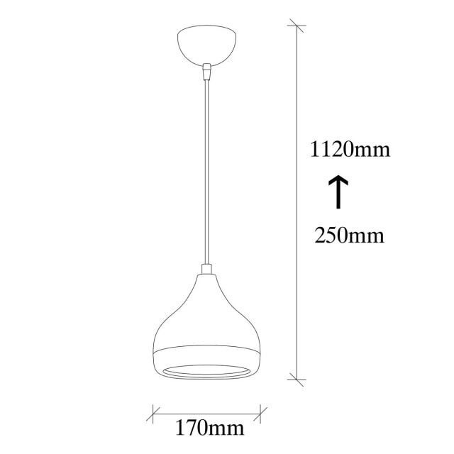 CaliCosy Hanglamp van zwart en koperkleurig metaal d17 cm yildo 3067163 large
