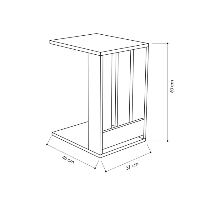 CaliCosy Bijzettafel 2 planken l37 cm edi 2936757 large