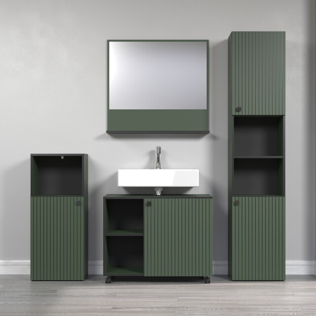 CaliCosy Onderkast met wielen, 1 deur en 2 open vakken l80 cm purebliss 3042297 large