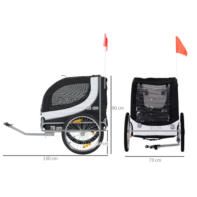 4goodz Pawhut hondenkar fietskar hondendrager 3157923 large