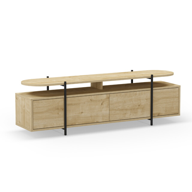 CaliCosy Tv-meubel 4 deuren en metalen poten l160 cm hinoa 2937375 large