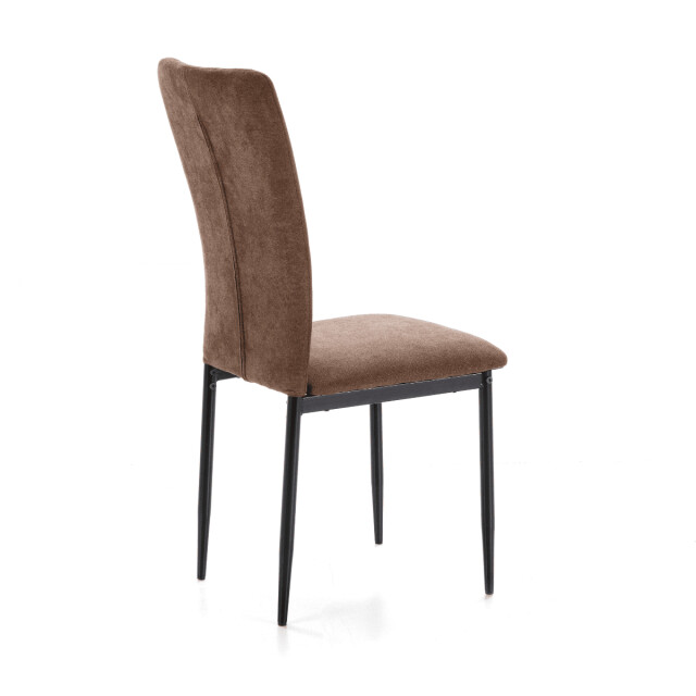 CaliCosy Set van 4 stoelen in stof met zwarte metalen poten l43 cm holly 3078802 large