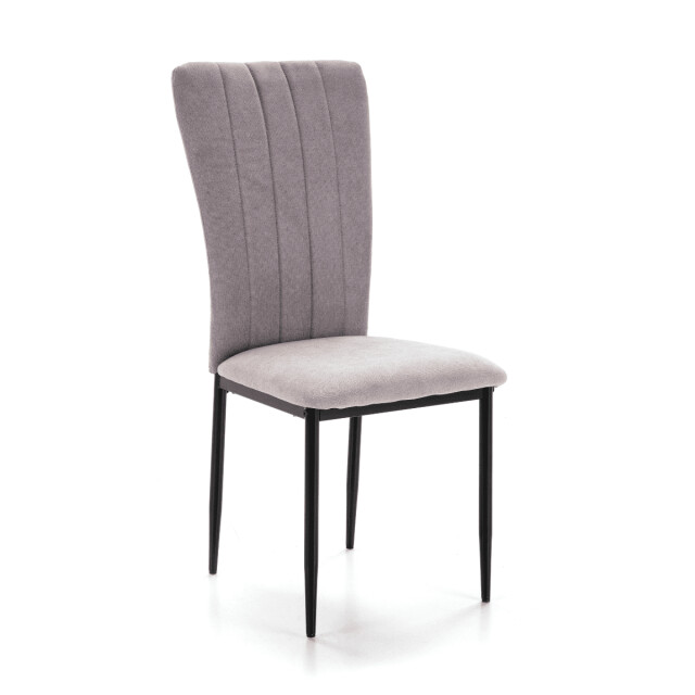 CaliCosy Set van 4 stoelen in stof met zwarte metalen poten l43 cm holly 3078803 large