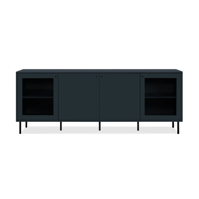 CaliCosy Buffet bas 4 deuren waarvan 2 met glas marineblauw l180 cm bogota 2930269 large