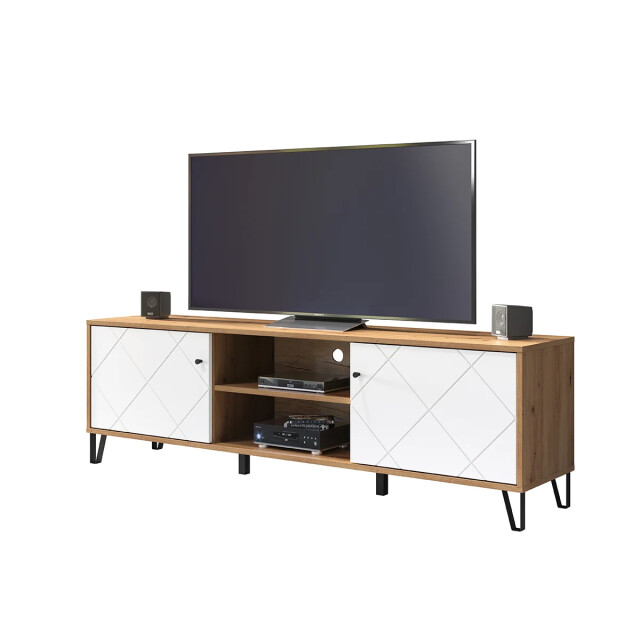 CaliCosy Tv-meubel 2 deuren en 2 vakken mat wit l183 cm touch 2930370 large