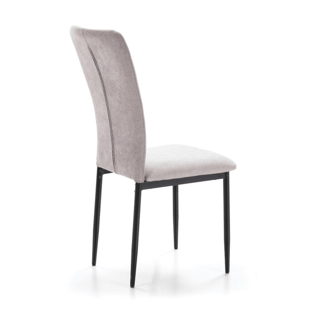 CaliCosy Set van 4 stoelen in stof met zwarte metalen poten l43 cm holly 3078803 large