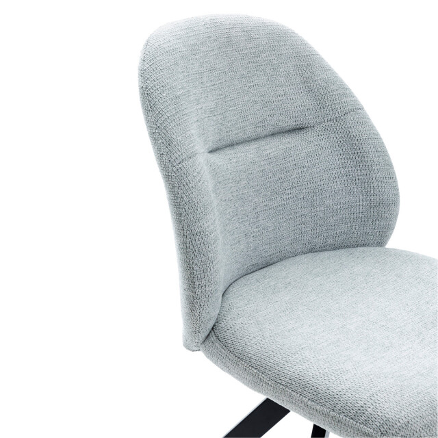 CaliCosy Set van 2 draaibare stoelen in stof met zwarte metalen poten l47 cm tamara 3078558 large
