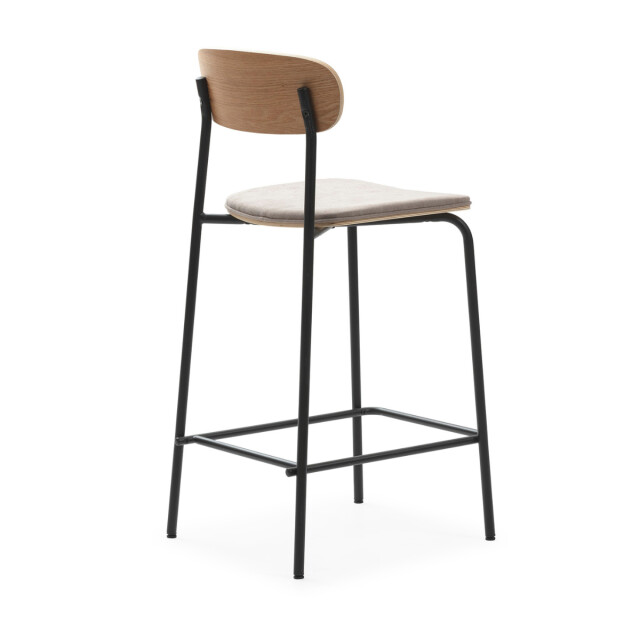 CaliCosy Set van 2 krukken in stof met zwarte metalen poten h66 cm adriana 3079147 large
