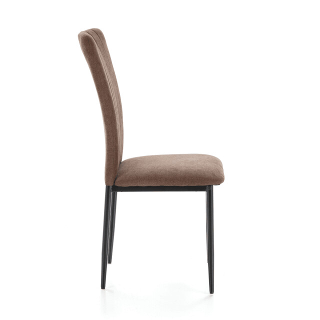 CaliCosy Set van 4 stoelen in stof met zwarte metalen poten l43 cm holly 3078802 large