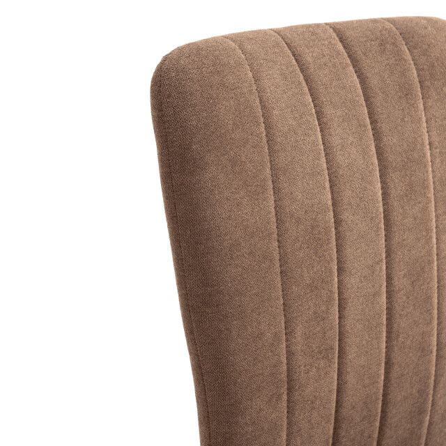 CaliCosy Set van 4 stoelen in stof met zwarte metalen poten l43 cm holly 3078802 large