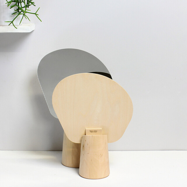 CaliCosy Spiegel op houten voetstuk van massief lindehout l35,5 cm 2931689 large