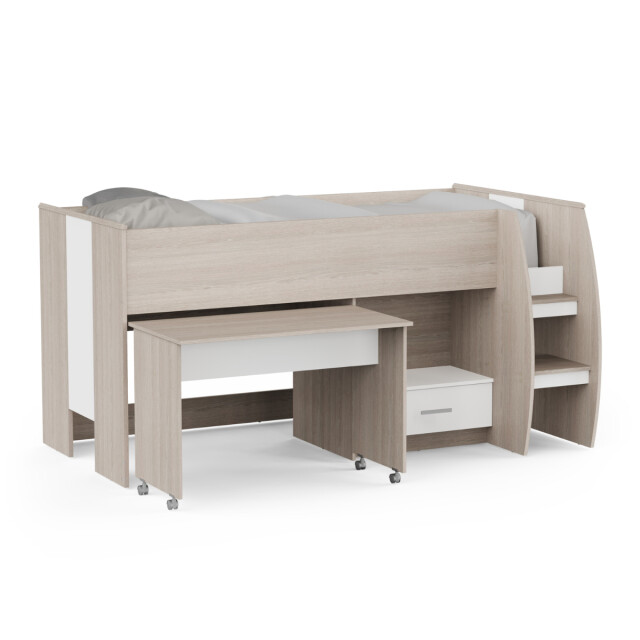 CaliCosy Combinatiebed met bureau 1 lade 90x200 cm lattenbodem inbegrepen l120,9 cm - 3084077 large