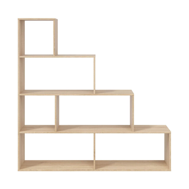 CaliCosy Trapvormige boekenkast met 6 vakken h145 cm klum 2936954 large
