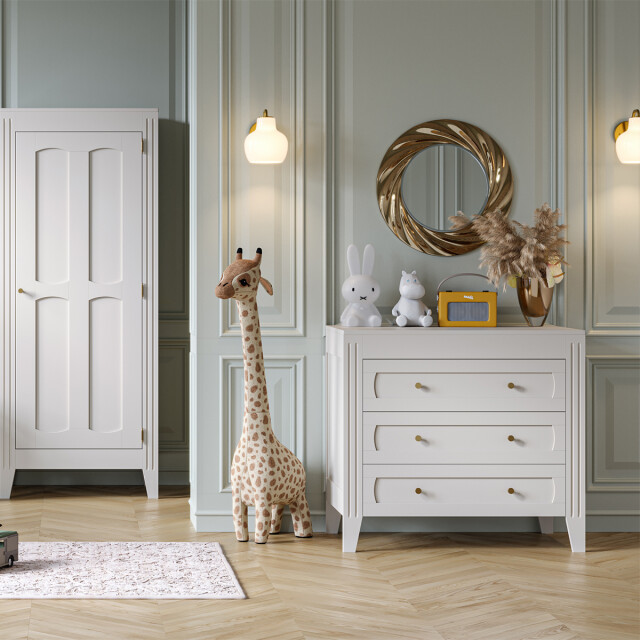 CaliCosy Ladenkast met 3 laden en sierlijsten l100 x h92cm milenne 2937093 large