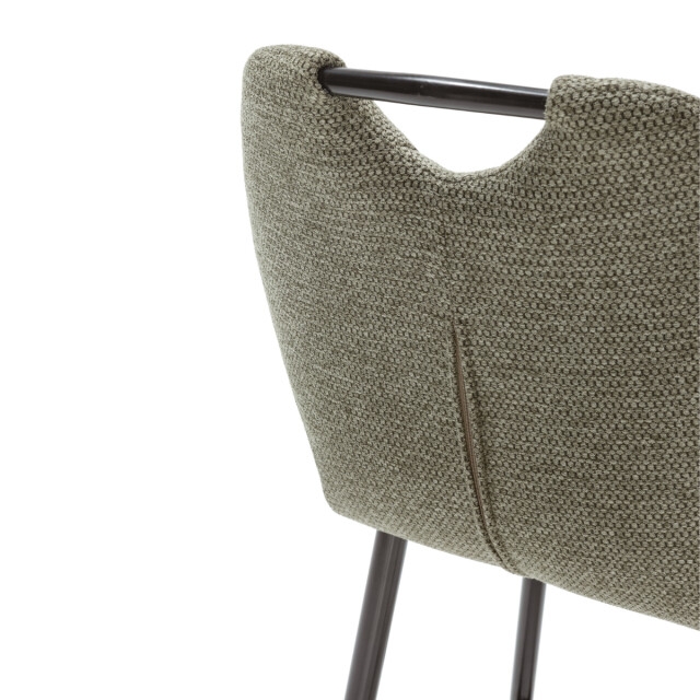 CaliCosy Set van 2 krukken in stof met zwarte metalen poten h65 cm muli 3079165 large