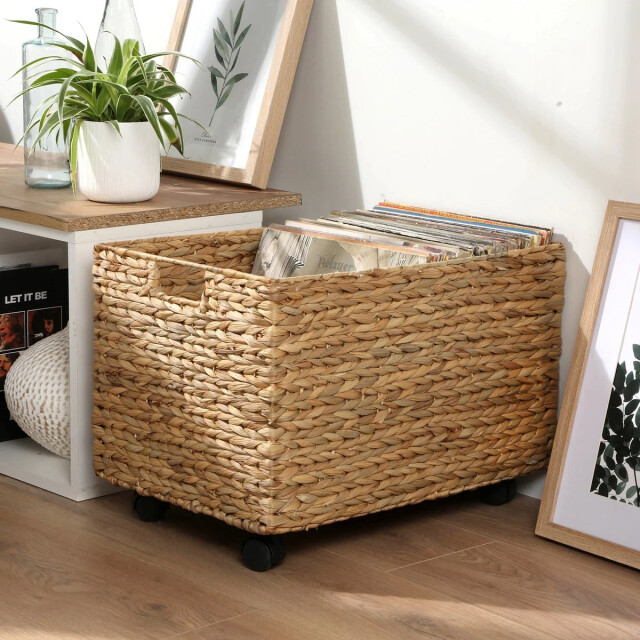 CaliCosy Speelgoedkist op wieltjes van waterhyacint l50 cm 3066561 large
