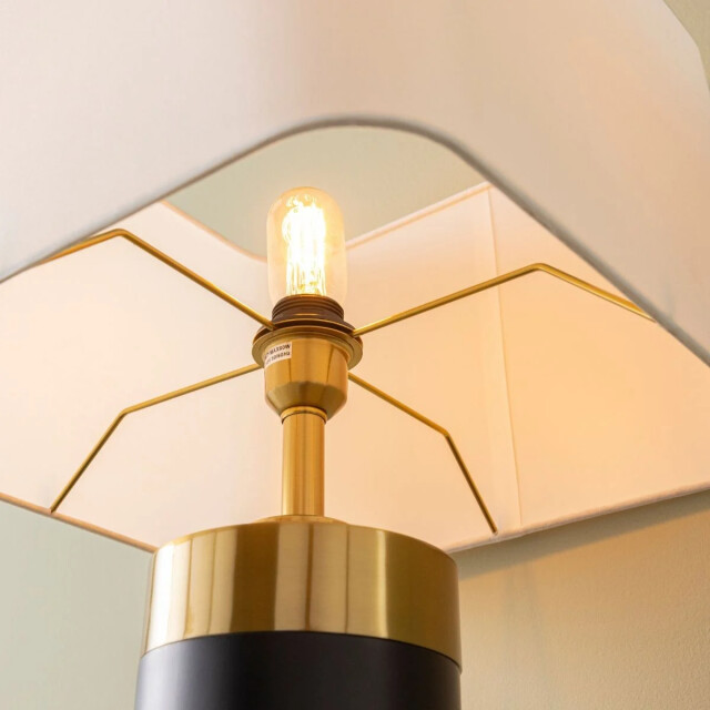 Signature Tafellamp in zwart metaal met gouden afwerking h73 cm vendome 2980691 large