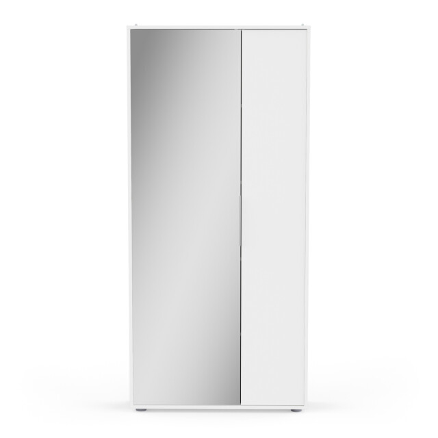 CaliCosy Schoenenkast 2 deuren en 1 spiegel l82,8 cm ebony 3084076 large
