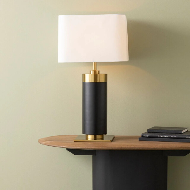Signature Tafellamp in zwart metaal met gouden afwerking h73 cm vendome 2980691 large