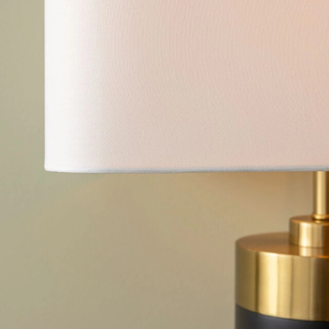 Signature Tafellamp in zwart metaal met gouden afwerking h73 cm vendome 2980691 large