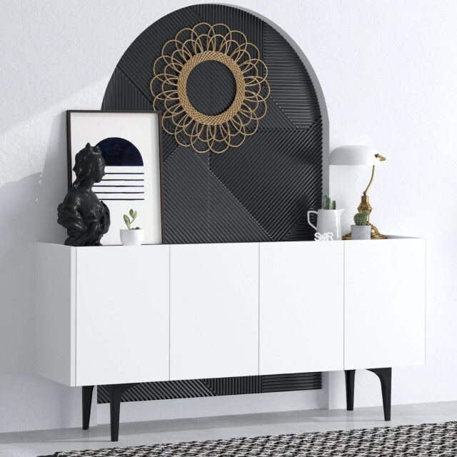 CaliCosy Buffet 4 deuren wit l150 cm polaris 2930408 large