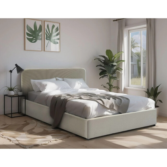 CaliCosy Opbergbed 140x190 cm met hoofdbord bekleed met livy 2979229 large