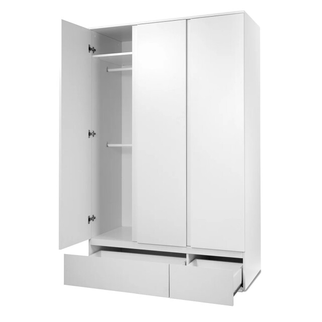 CaliCosy Kast 3 deuren 2 laden wit l120 x h191cm 2930608 large