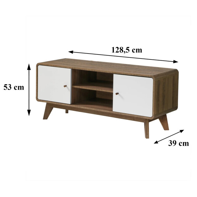 CaliCosy Tv-meubel 2 deuren en 2 vakken l128,5 cm albura 2948021 large