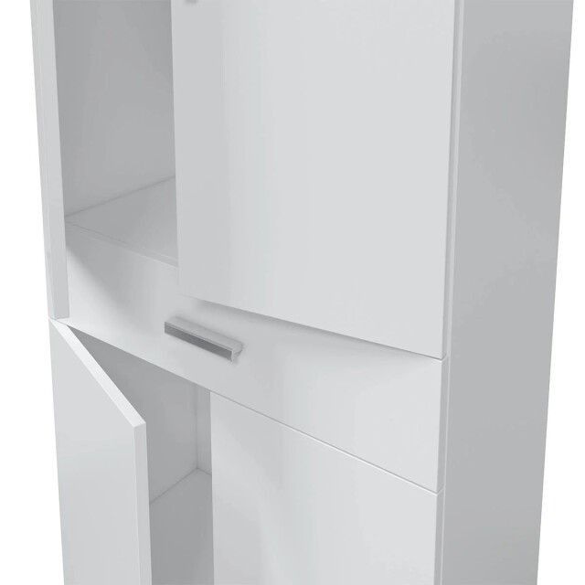 CaliCosy Kolom 4 deuren en 1 lade glanzend wit l60 cm 2930508 large