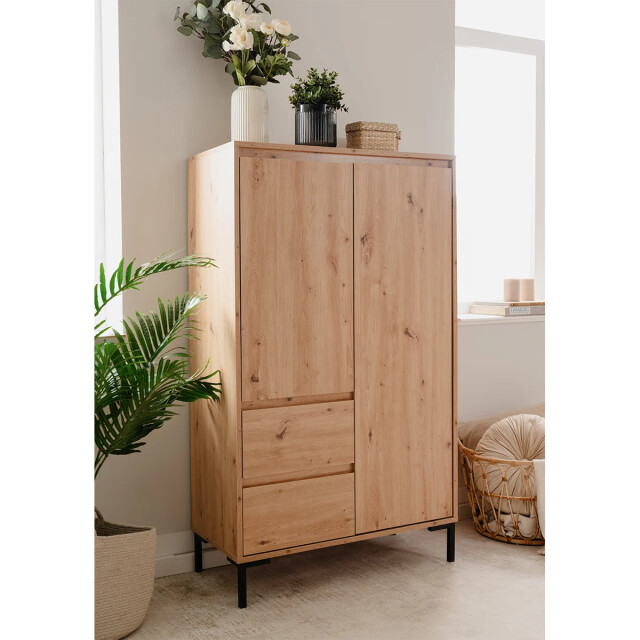 CaliCosy Hoge buffetkast 2 deuren 2 laden en 2 planken h139 cm plock 2930168 large