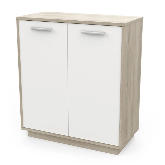 CaliCosy Buffet met 2 deuren, hout- en witdecor, l78 cm léo 2931887 large