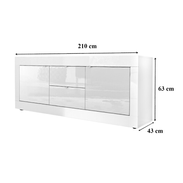 CaliCosy Buffet met 2 deuren en 2 laden itinial l210 cm 2937772 large