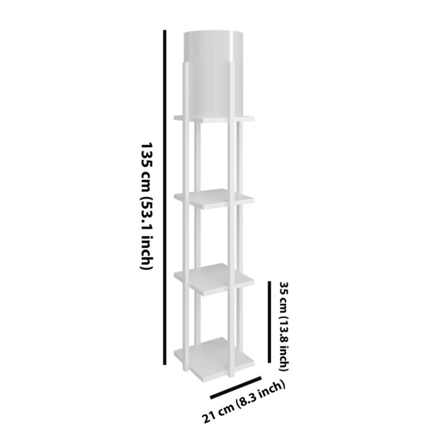 CaliCosy Lamp met 3 vierkante planken h135 cm nora 3042260 large