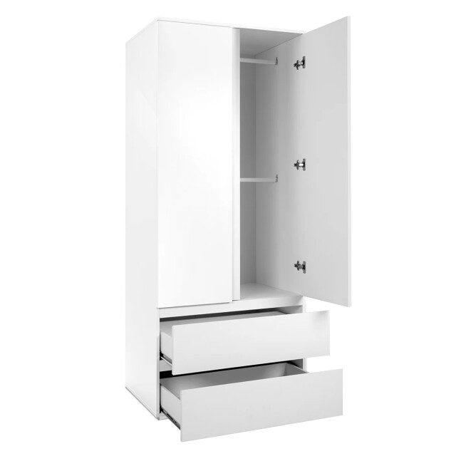 CaliCosy Kast met 2 deuren en 2 laden wit l80 x h191 x p55 cm 2930607 large