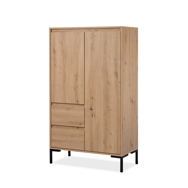 CaliCosy Hoge buffetkast 2 deuren 2 laden en 2 planken h139 cm plock 2930168 large