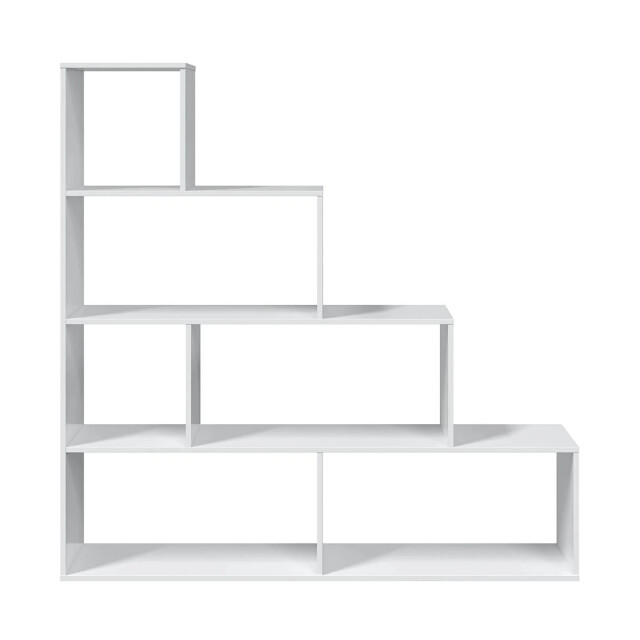CaliCosy Trapvormige boekenkast met 6 vakken h145 cm klum 2936953 large