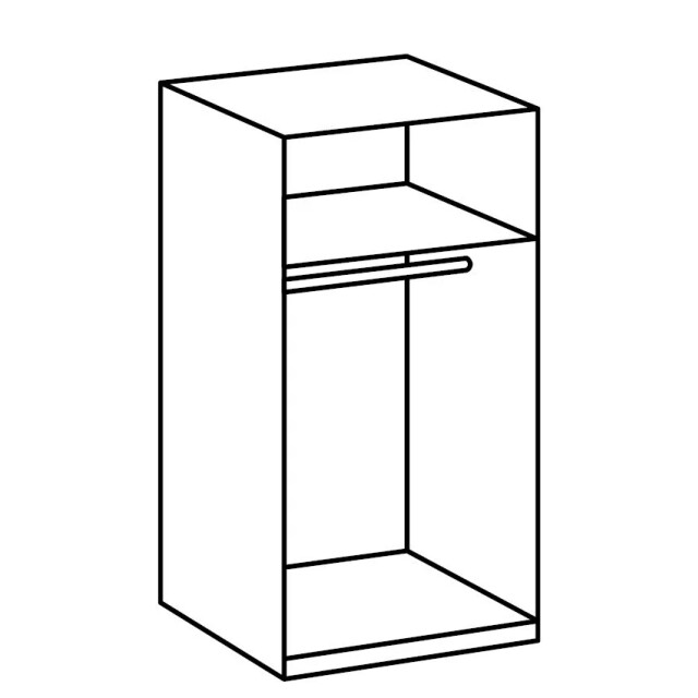 CaliCosy Kast met 2 deuren en interne kledingkast l91 cm 2937631 large