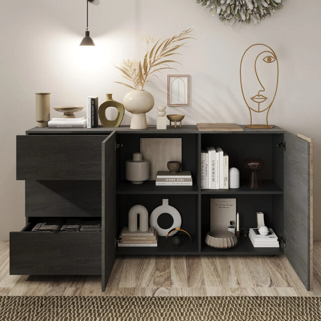 CaliCosy Buffet 2 deuren 3 laden l181 cm pluton 2937792 large
