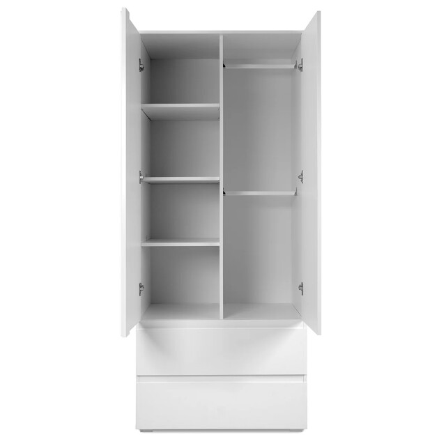 CaliCosy Kast met 2 deuren en 2 laden wit l80 x h191 x p55 cm 2930607 large