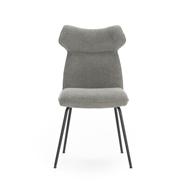CaliCosy Set van 2 stoelen in stof met zwarte metalen poten l47 cm dara 3078556 large
