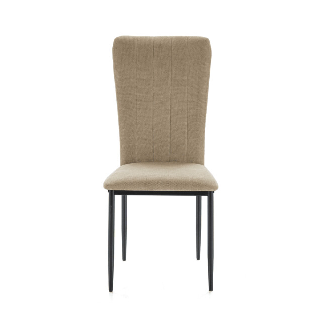 CaliCosy Set van 4 stoelen in stof met zwarte metalen poten l43 cm holly 3078800 large