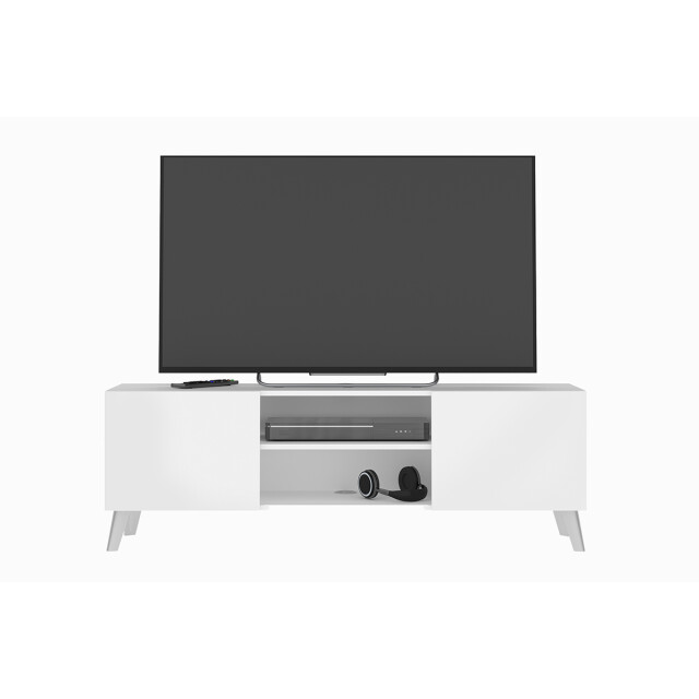 CaliCosy Tv-meubel 2 deuren wit brighton 1 l140 cm x h46,5 cm 2930027 large