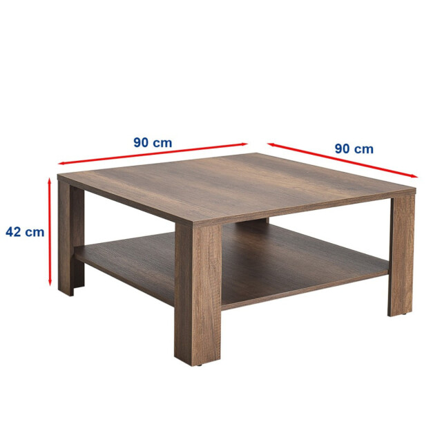 CaliCosy Salontafel met 1 plank l90 cm lena 3061540 large