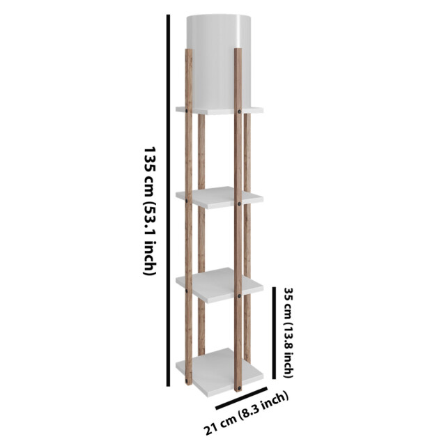 CaliCosy Lamp met 3 vierkante planken h135 cm nora 3042259 large