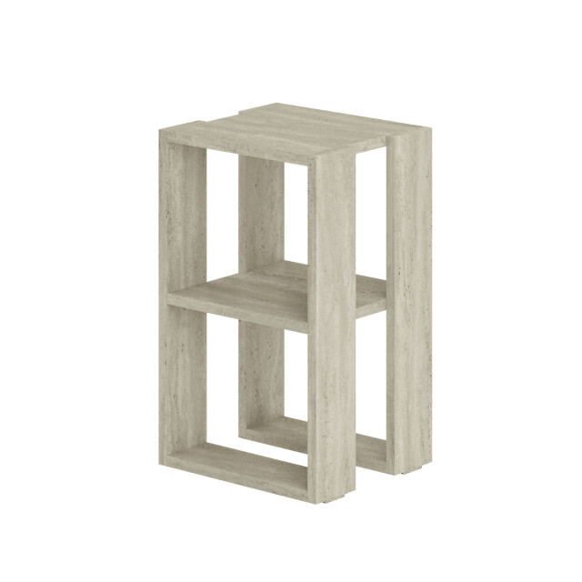 CaliCosy Nachtkastje met 2 planken, travertin decor h55 cm lonie 3061340 large