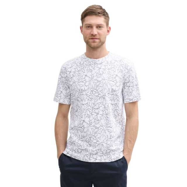 Tom Tailor Allover printed slub t-shirt 1045713 large