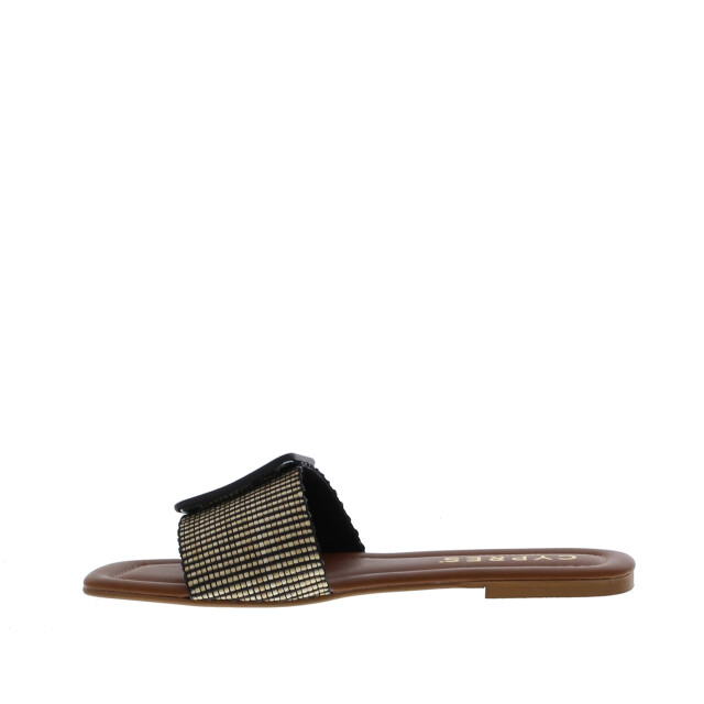 Cypres Tina raffia gesp | dames | maat: | stof en immitatieleer 109982 large